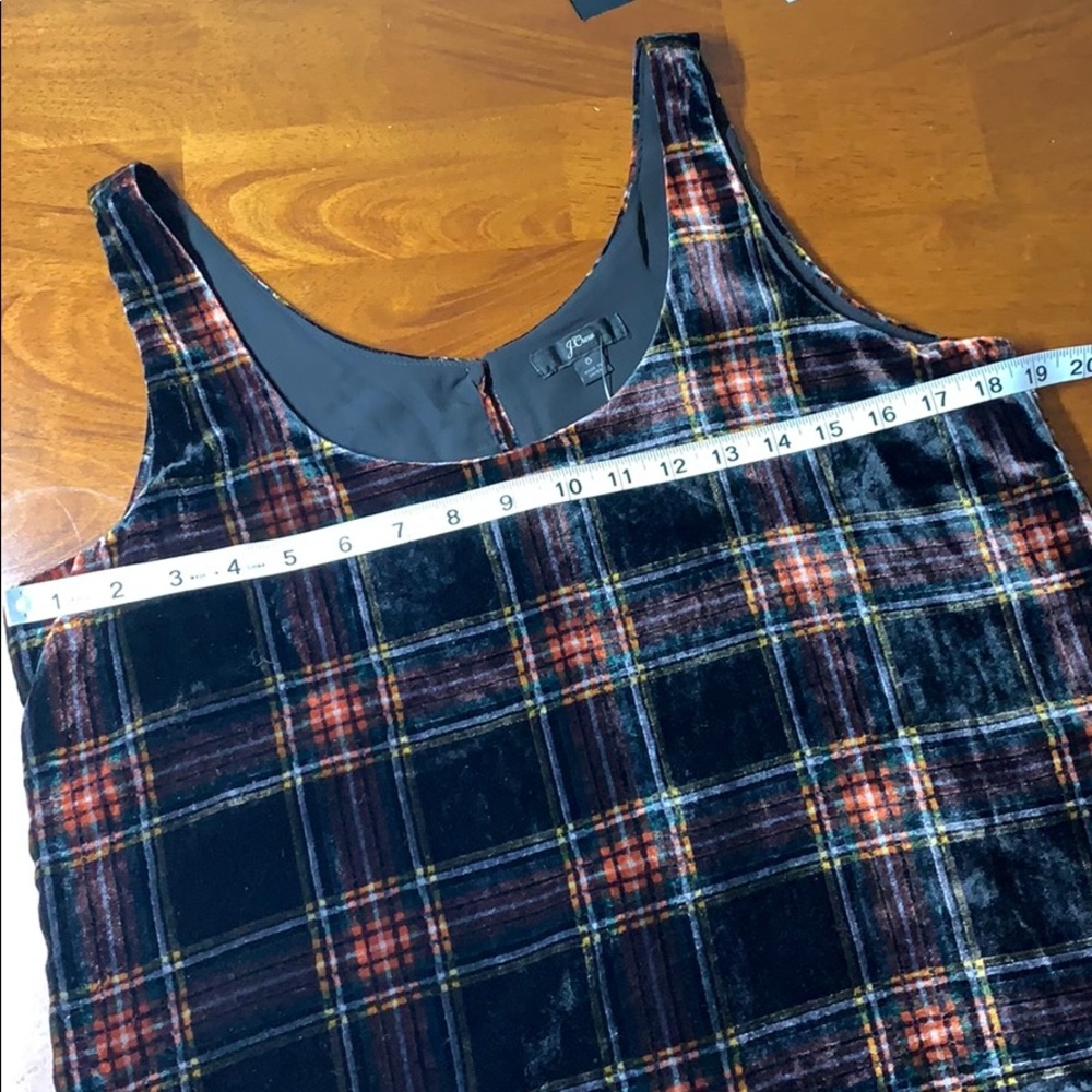 J.Crew Velvet Tartan Tank-NWOT - Picture 6 of 8